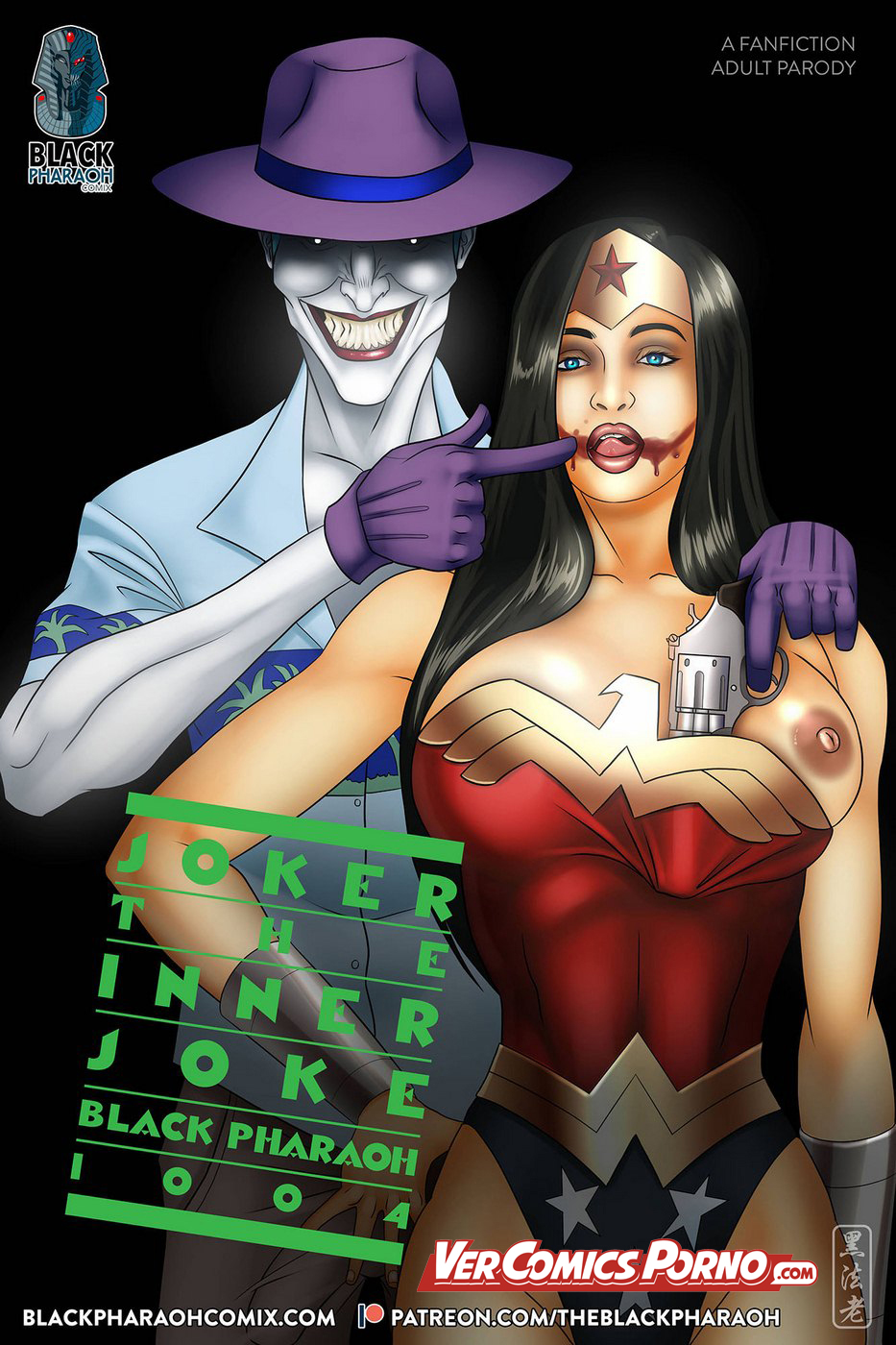 Black Pharaoh: El joker y la mujer maravilla follando sin control -  Vercomicsporno